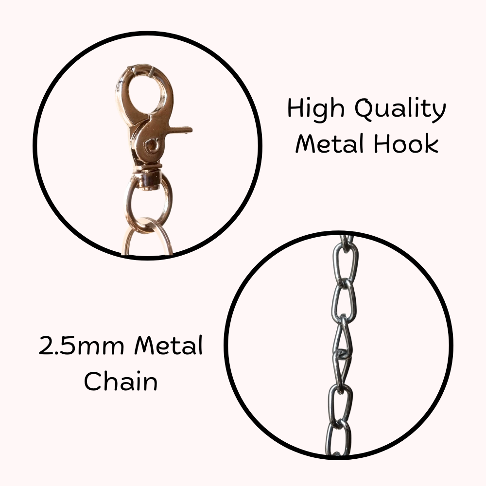 Double-Story Wooden Parrot Swing - Natural Wood Hanging Toy with Bells