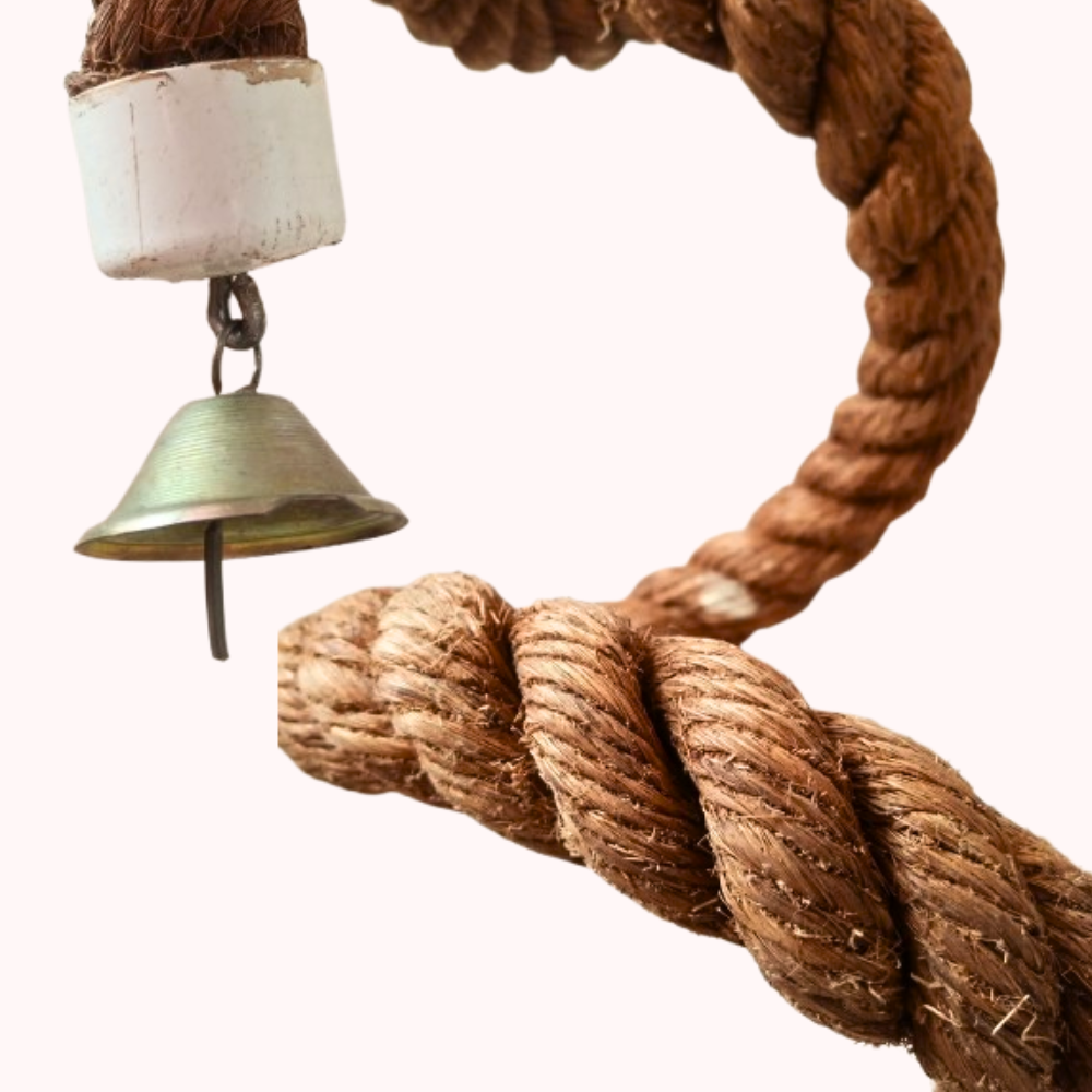 Bird Spiral Climbing Rope - Chewing Toy for Gray Parrots Raw etc.