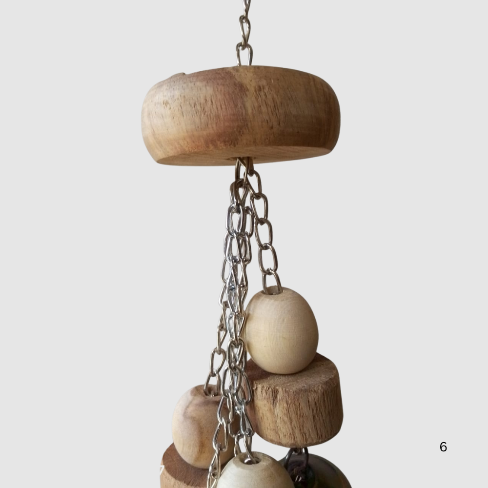 Premium Multi-Chain Bird Play Set – Heavy Duty Hanging Toy with Bells for Parrots