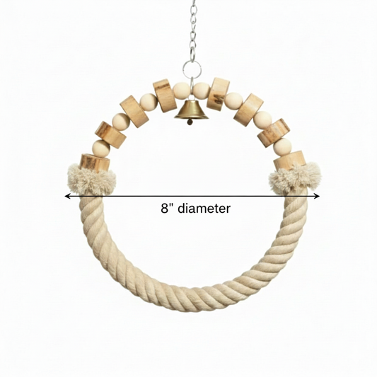 Ring-Shape Bird Swing for Ringnck & Small Conures