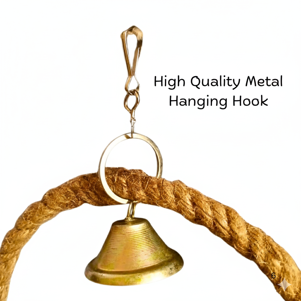 Durable Hanging Rope Toy - Cage Accessories for Budgies, Lovebirds, Conure, Ringneck