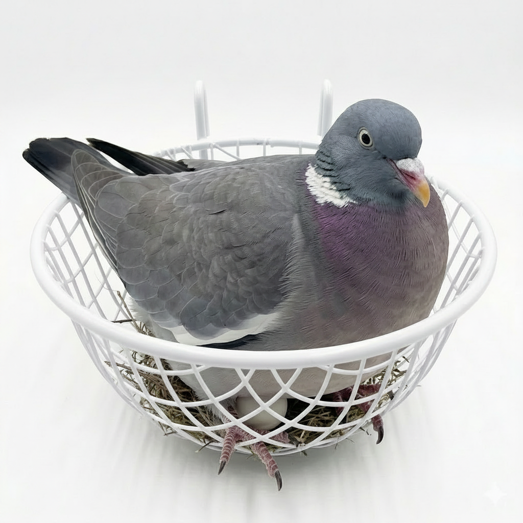 Premium Metal Nesting Basket for Pigeons – 6-inch Diameter