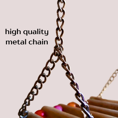 Cage Toy Perch Hanging Swing for Small Parrots