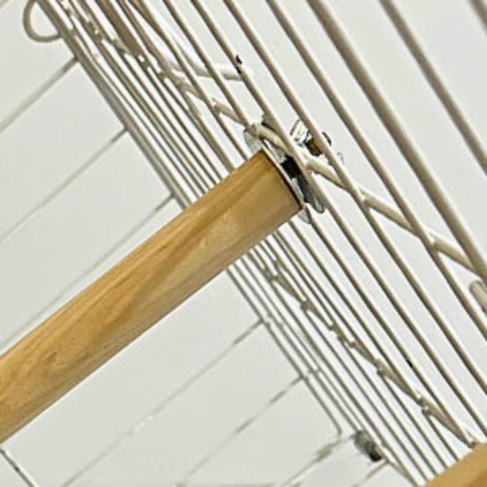 Wooden Bird Perch Stand - Multi-Level Branch Toy for Parrots & Conures