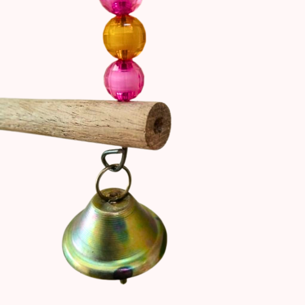 Colorful Attractive D-Shape Swing Toy for Small & Medium Size Birds