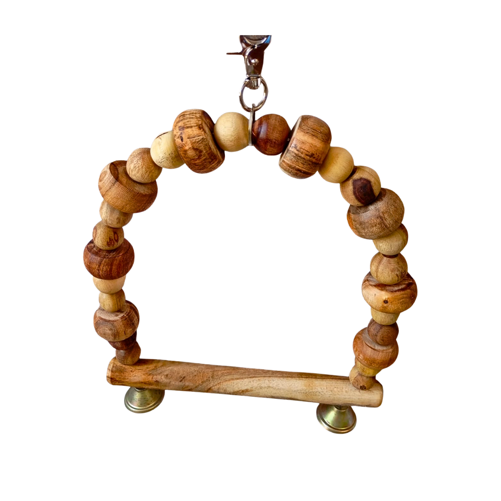 Arch-Shape Hanging Perch for Large Parrots Like Raw African Grey Amazon