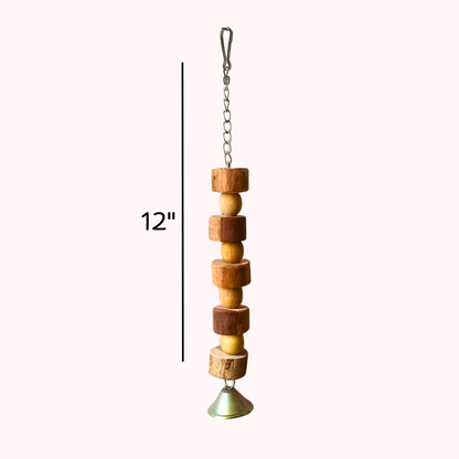 Wooden Bead Chew Toy – Boredom Buster for Birds