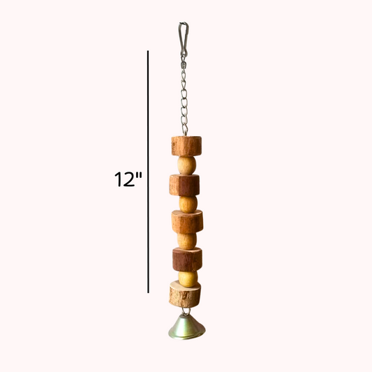 Wooden Bead Chew Toy – Boredom Buster for Birds