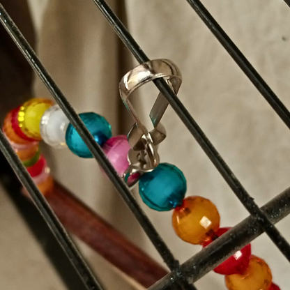 Colorful Attractive D-Shape Swing Toy for Small & Medium Size Birds