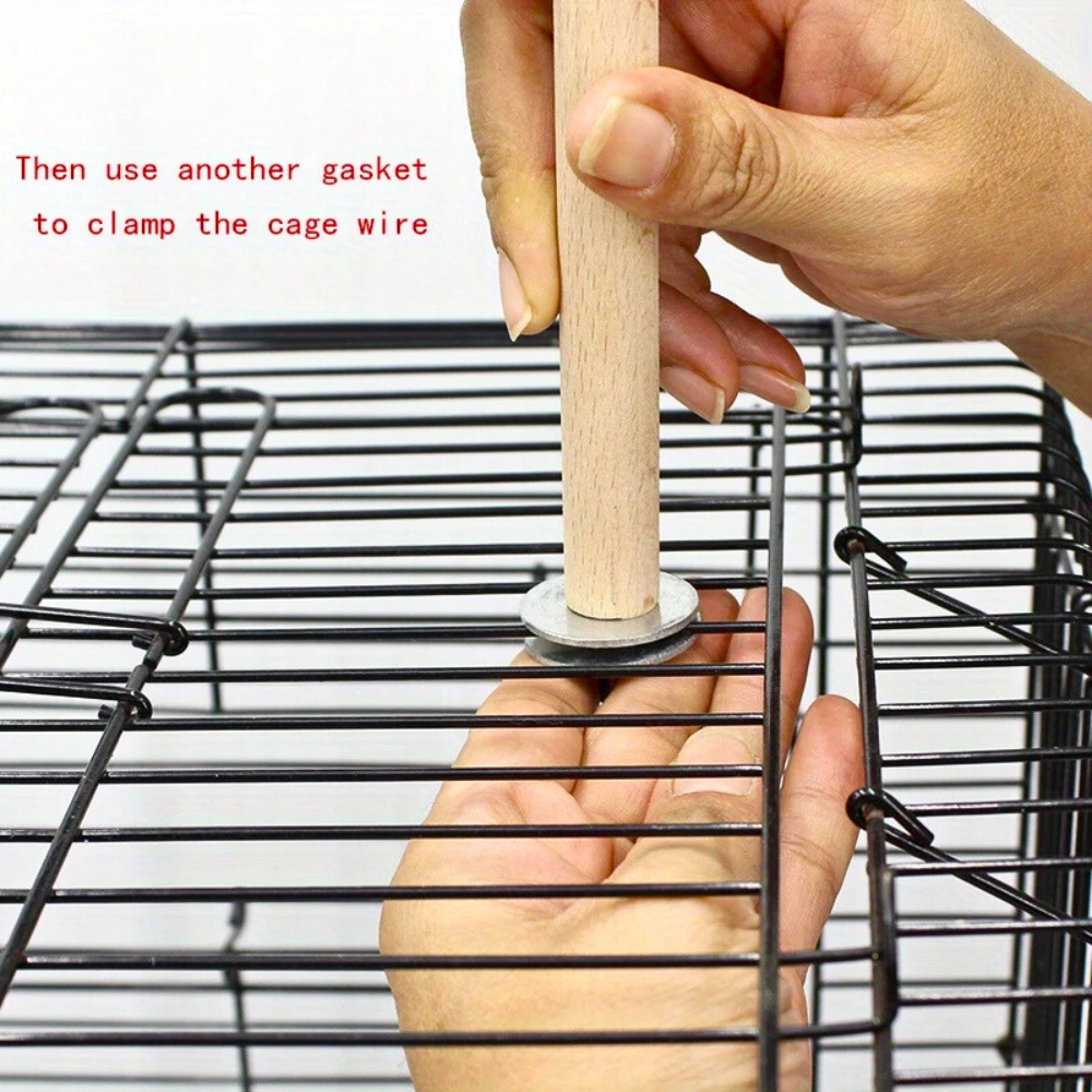 Wooden U-Shape Perch Stand Toy for Small Parrots