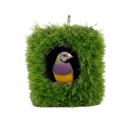 Handmade Grass Nest House for Finches & Small Birds