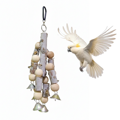 Multi-Bell Parrot Chewing Toy for Mental Stimulation
