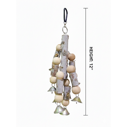 Multi-Bell Parrot Chewing Toy for Mental Stimulation