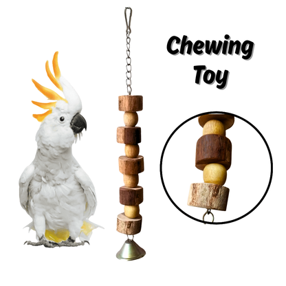 Wooden Bead Chew Toy – Boredom Buster for Birds