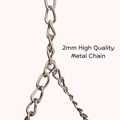 Natural Wooden Bird Toy Perch Hanging Swing