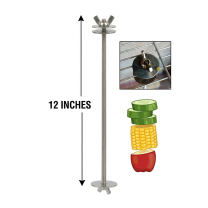 Birds Food Fruit & Vegtable Holder Skewer Foraging Toy for Parakeet