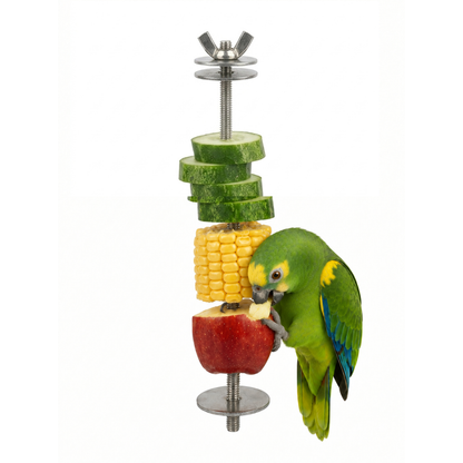 Birds Food Fruit & Vegtable Holder Skewer Foraging Toy for Parakeet