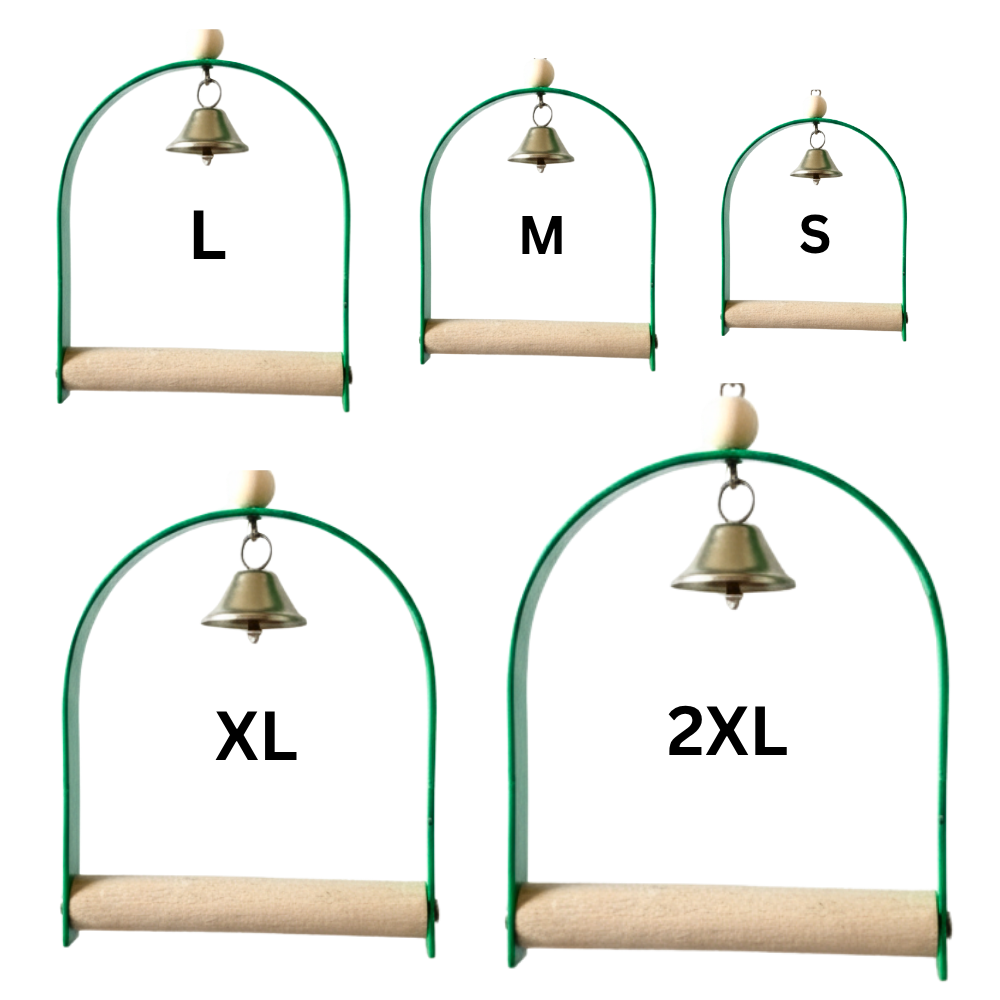 Interactive Metal Frame Bird Swing – Available in S, M, L, XL, 2XL Sizes