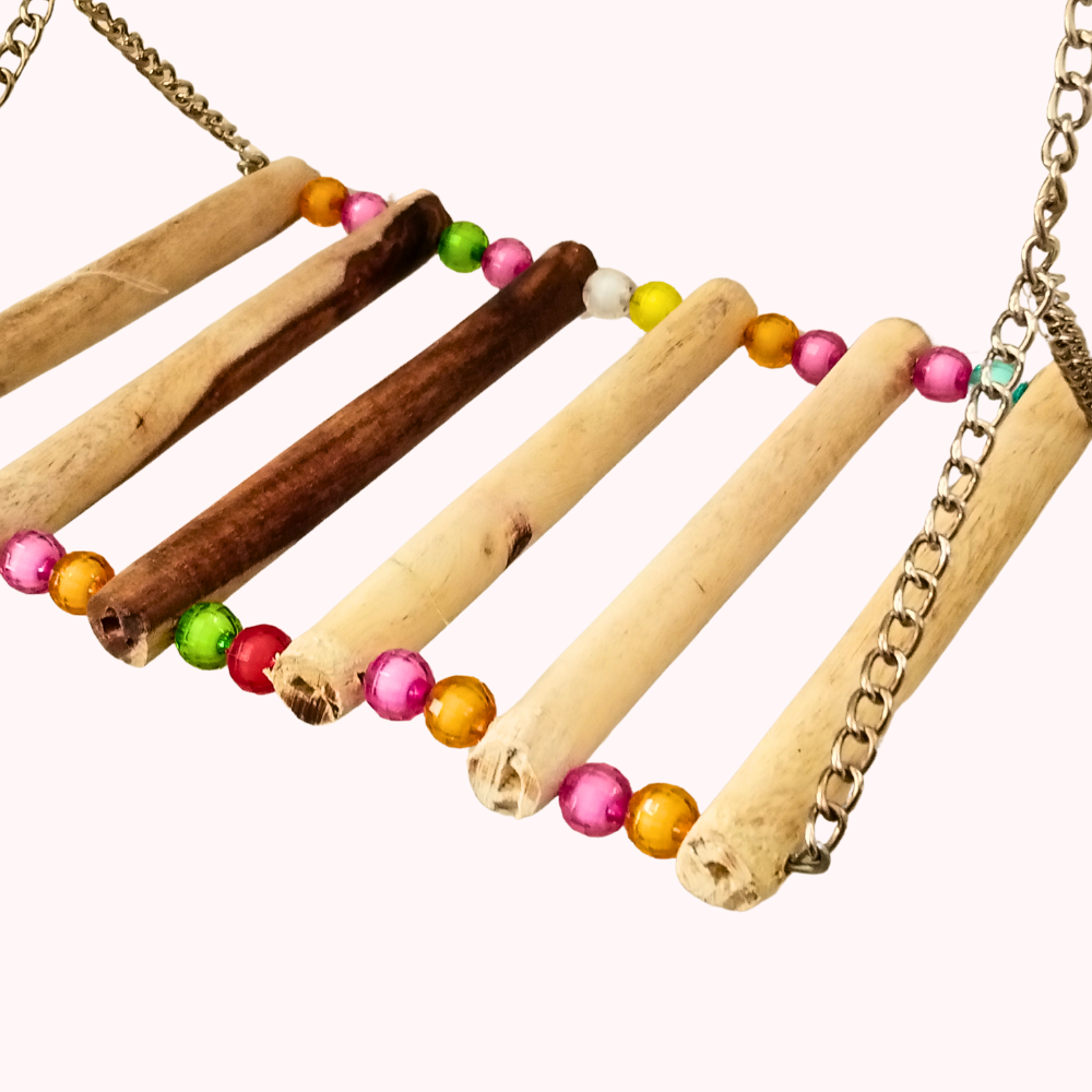 Cage Toy Perch Hanging Swing for Budgies Lovebird Family