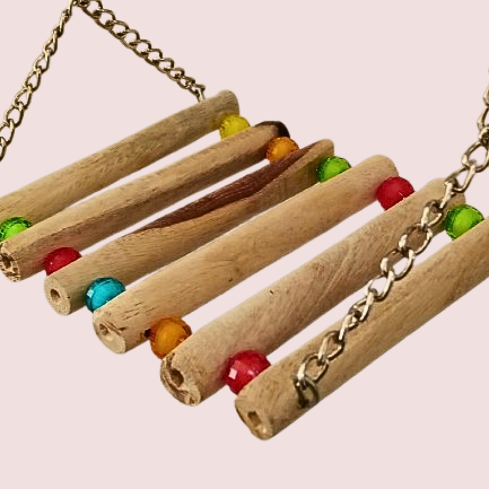 Cage Toy Perch Hanging Swing for Small Parrots