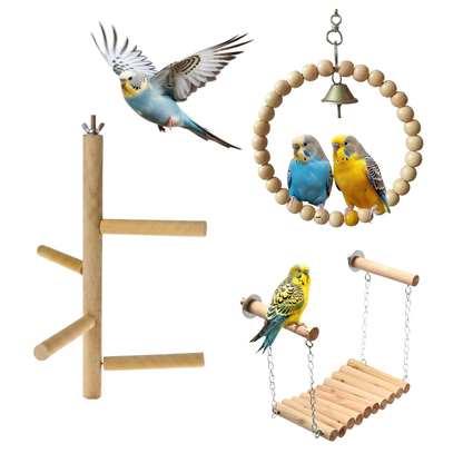 3 Pcs Birdy Bundle Pack for Budgies Lovebird & Small Parrot