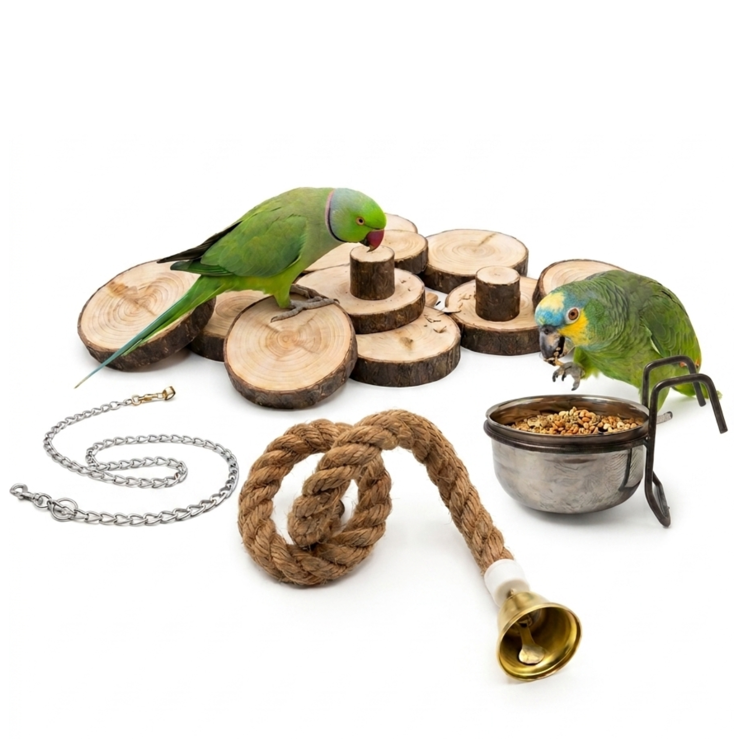 5 Pcs Birdy Bundle Pack for Ringneck Conure & Raw Parrots