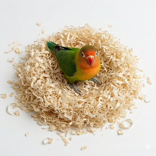 Wood Shave Bird Nesting Material – Premium Soft Bedding for Breeding Birds