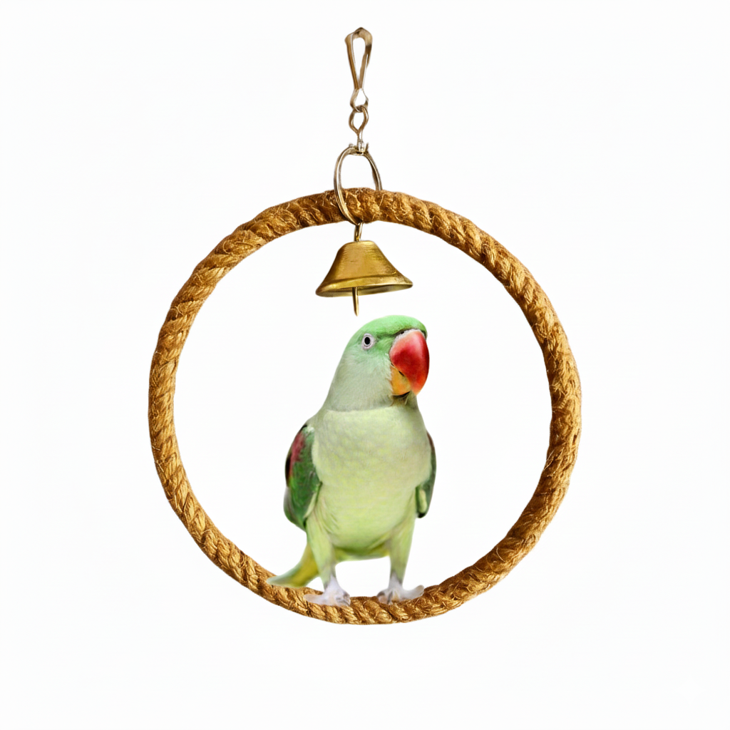 Durable Hanging Rope Toy - Cage Accessories for Budgies, Lovebirds, Conure, Ringneck