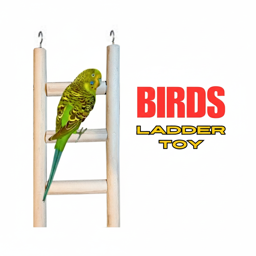 Premium Bird Ladder Toy for Cages - Climbing Stairs Parrots