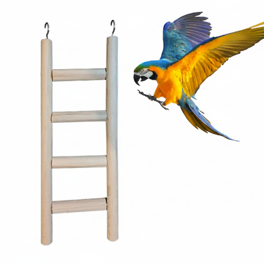 Large Wooden Hanging Ladder Toy Perches for Big Parrots