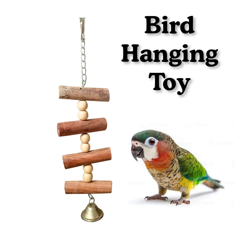 Compact Premium Wooden Birds Chewable Toy