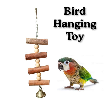 Compact Premium Wooden Birds Chewable Toy