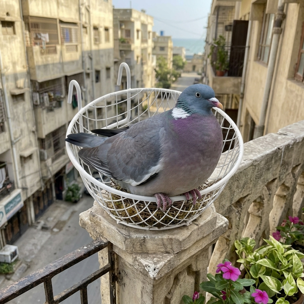 Premium Metal Nesting Basket for Pigeons – 6-inch Diameter